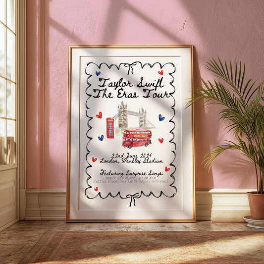 Eras London: Surprise Songs & Date Digital Print