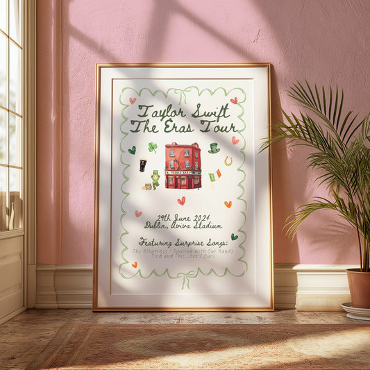 Eras Dublin: Surprise Songs & Date Digital Print