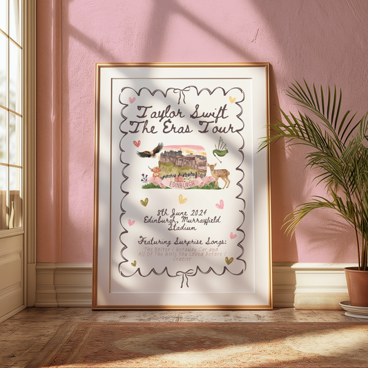 Eras Edinburgh: Surprise Songs & Date Digital Print